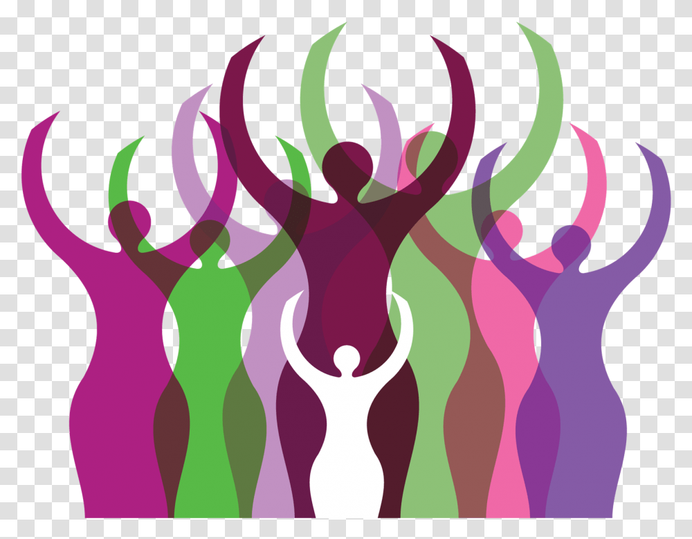 Woman Meeting Women Empowerment And Gender Equality, Pattern, Purple Transparent Png