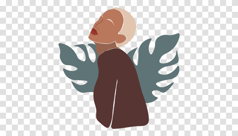 Woman Nature Plant Leafs Abstract Free Icon Of Flower Angel, Person, Human, Clothing, Apparel Transparent Png