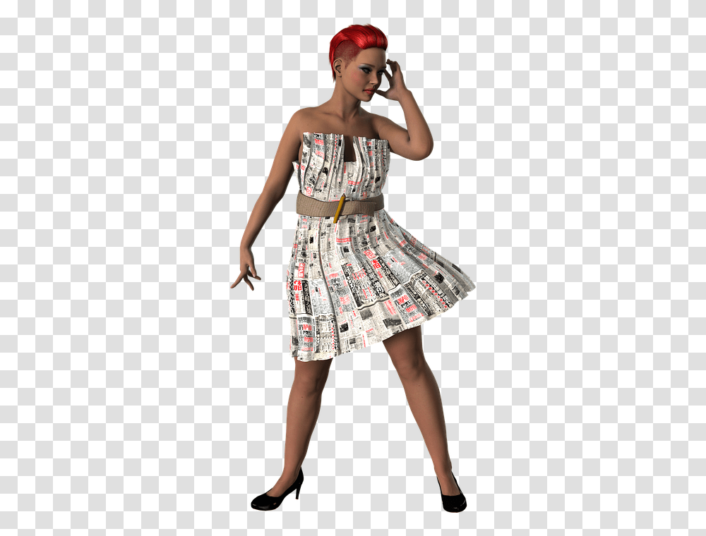 Woman Newspaper Paper 100 Free Photo On Mavl Portable Network Graphics, Clothing, Skirt, Person, Dress Transparent Png