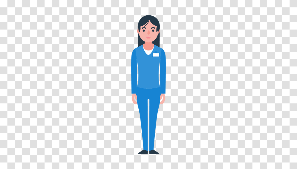 Woman Nurse Character, Sleeve, Apparel, Standing Transparent Png