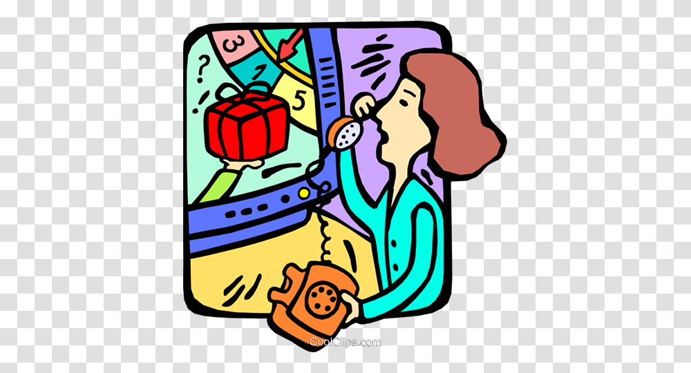Woman On The Phone Watching Tv Royalty Free Vector Clip Art, Doodle, Drawing, Bird, Leisure Activities Transparent Png