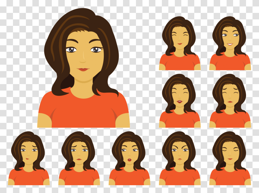 Woman Or Mujer Vector Vector Mujer, Face, Person, Female, Collage Transparent Png