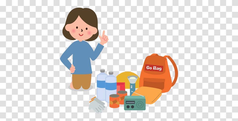 Woman Packing For Camping, Female, Bottle, Nurse, First Aid Transparent Png