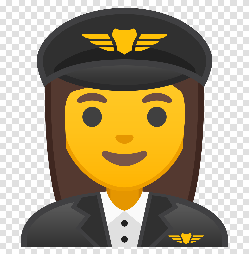 Woman Pilot Icon Background Family Emoji, Apparel, Military Uniform, Face Transparent Png