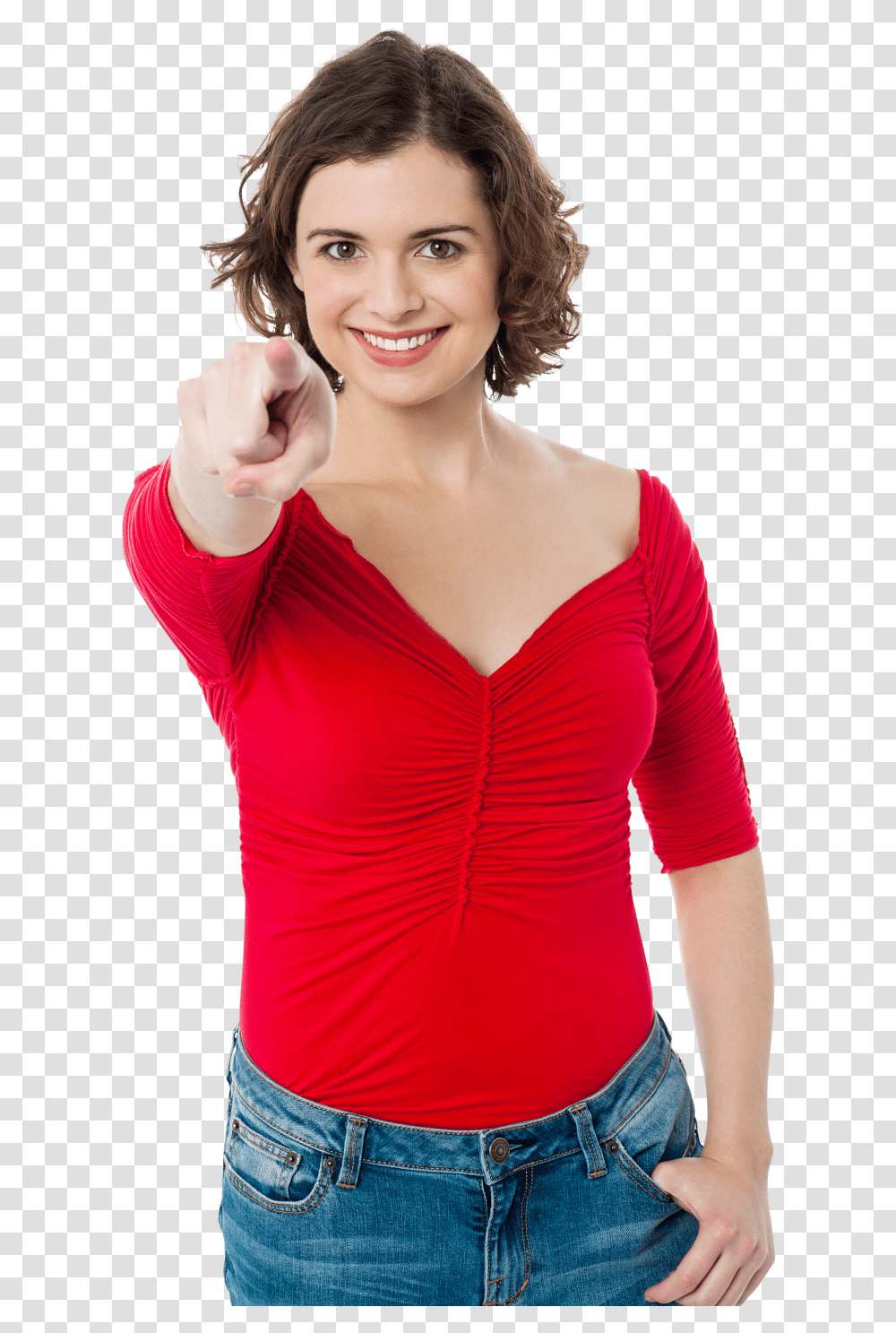 Woman Pointing At You, Dress, Apparel, Person Transparent Png