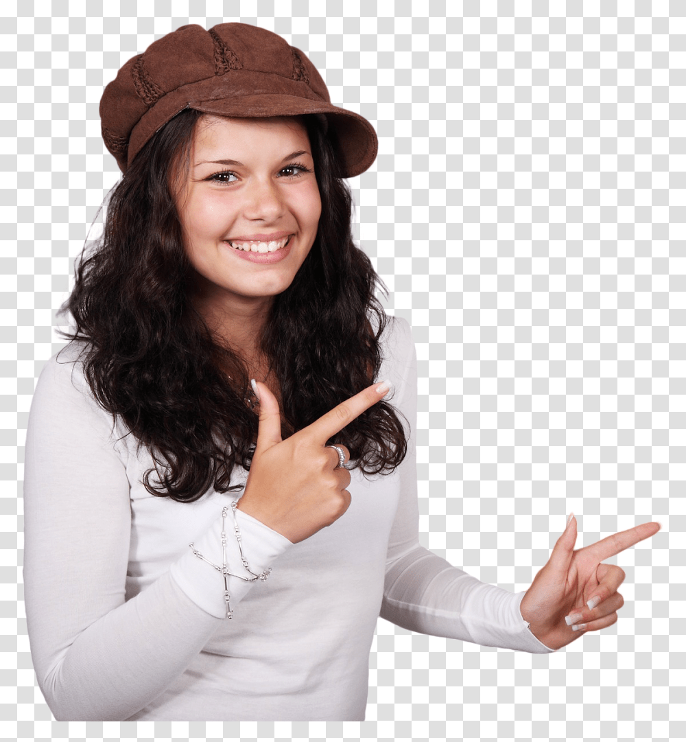 Woman Pointing Elinkterest Free Images White Background Images Girl, Sleeve, Clothing, Apparel, Long Sleeve Transparent Png