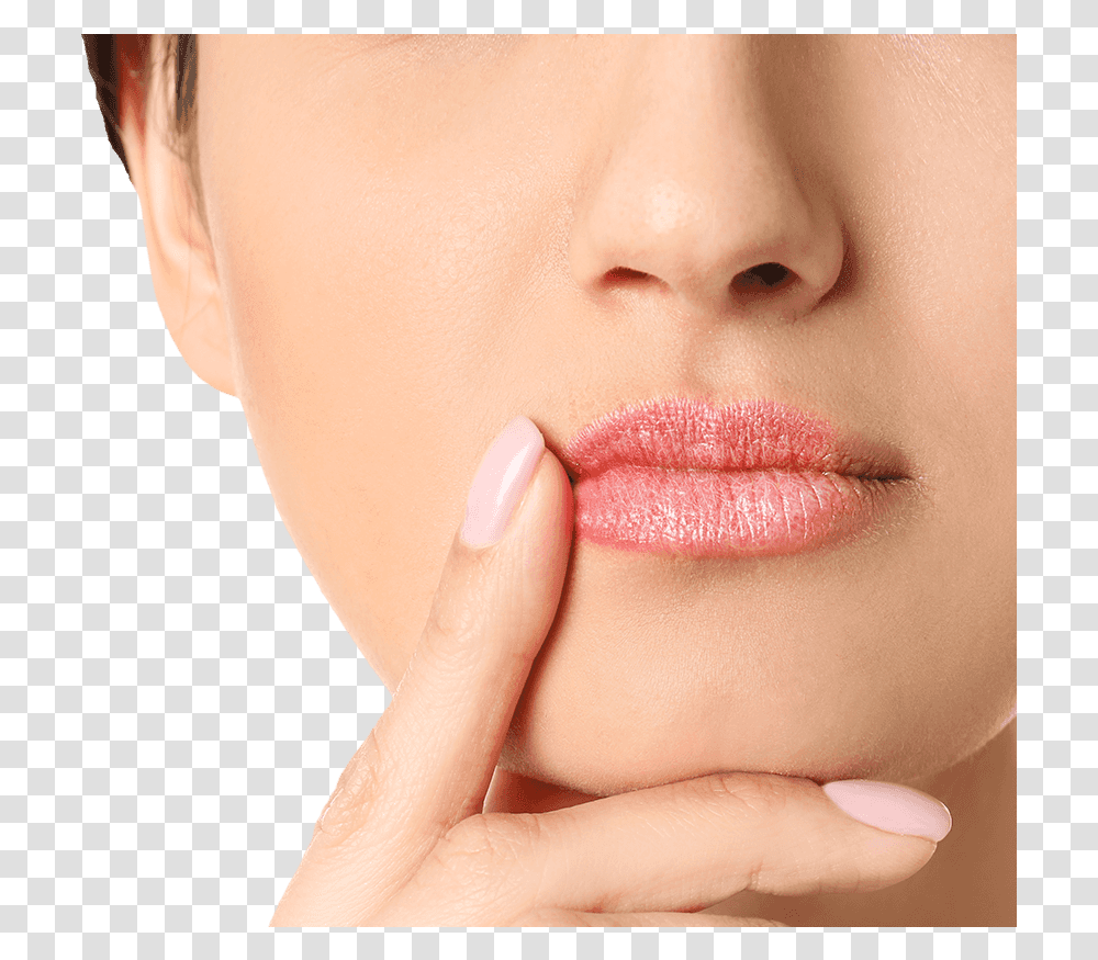 Woman Pointing To Mouth Lip Gloss, Person, Human, Teeth, Neck Transparent Png