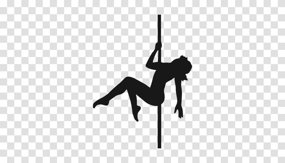 Woman Pole Dancing Silhouette Pole Dance, Acrobatic, Person, Human, Circus Transparent Png