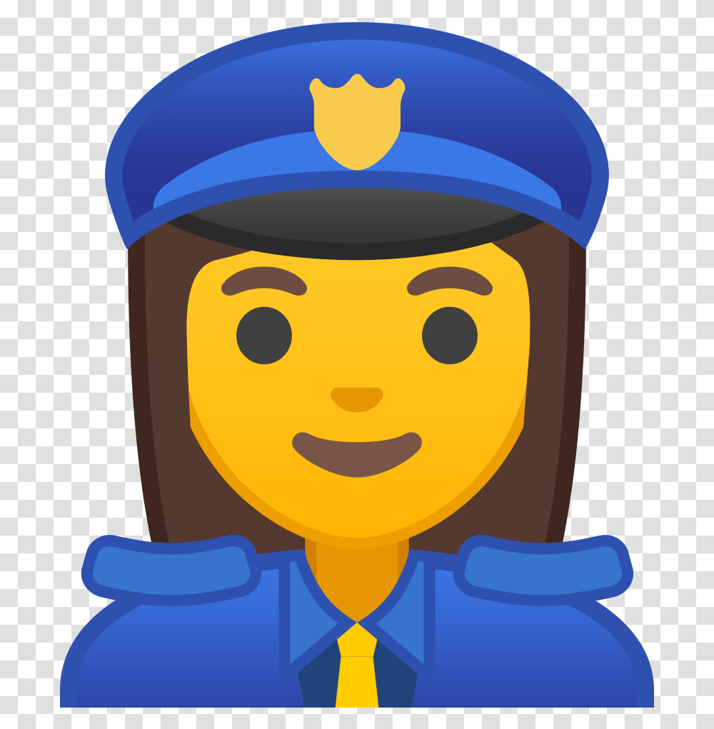 Woman Police Officer Icon Police Emoji, Graduation, Security, Sailor Suit, Crowd Transparent Png