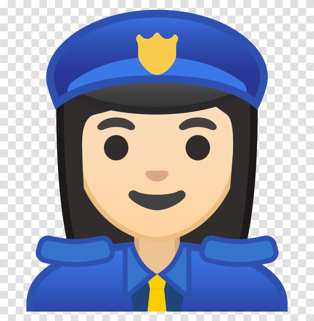 Woman Police Officer Light Skin Tone Icon Emoji Policia, Doctor, Nurse, Surgeon, Sailor Suit Transparent Png