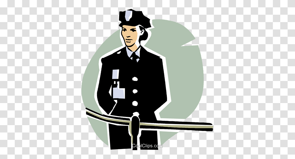 Woman Police Officer Royalty Free Vector Clip Art Illustration, Person, Poster, Military Uniform, Sailor Suit Transparent Png
