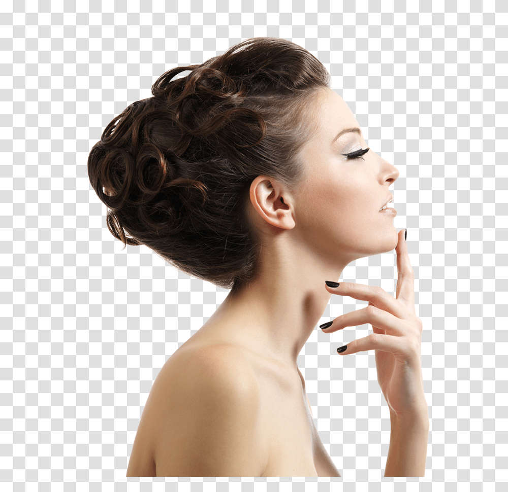 Woman Profile, Person, Face, Head, Hair Transparent Png