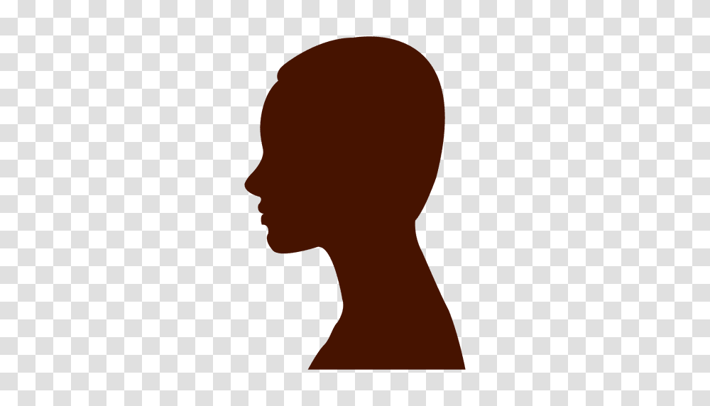Woman Profile Silhouette Short Hair, Green, Neck, Back, Person Transparent Png
