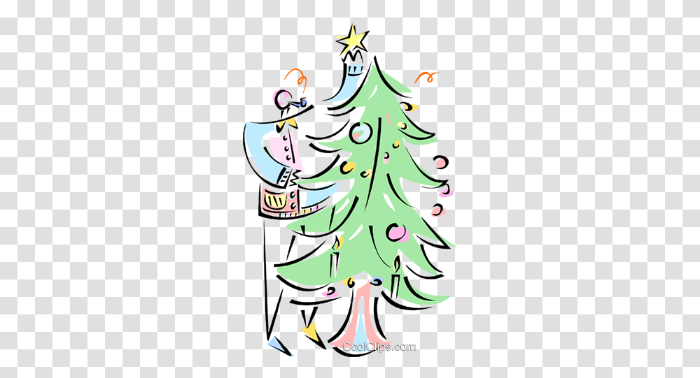 Woman Putting Star Clip Art, Tree, Plant, Ornament, Christmas Tree Transparent Png