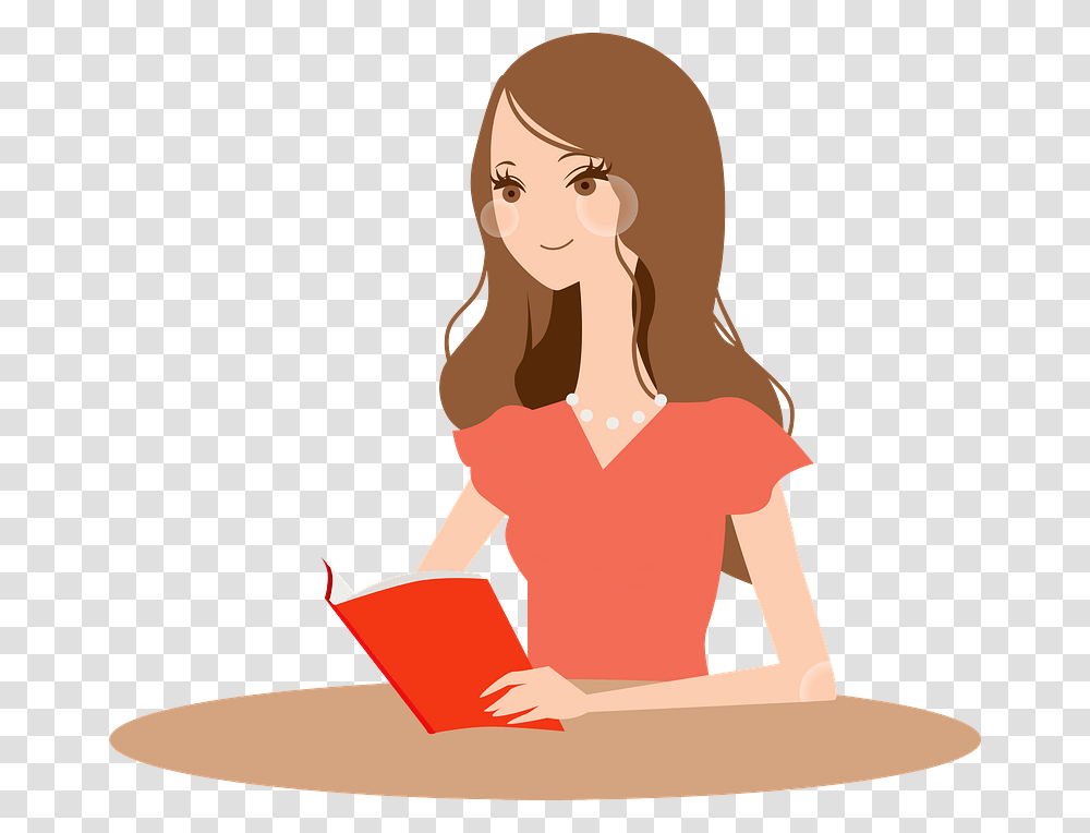 Woman Reading Book Clipart Te, Person, Female, Sitting, Teacher Transparent Png