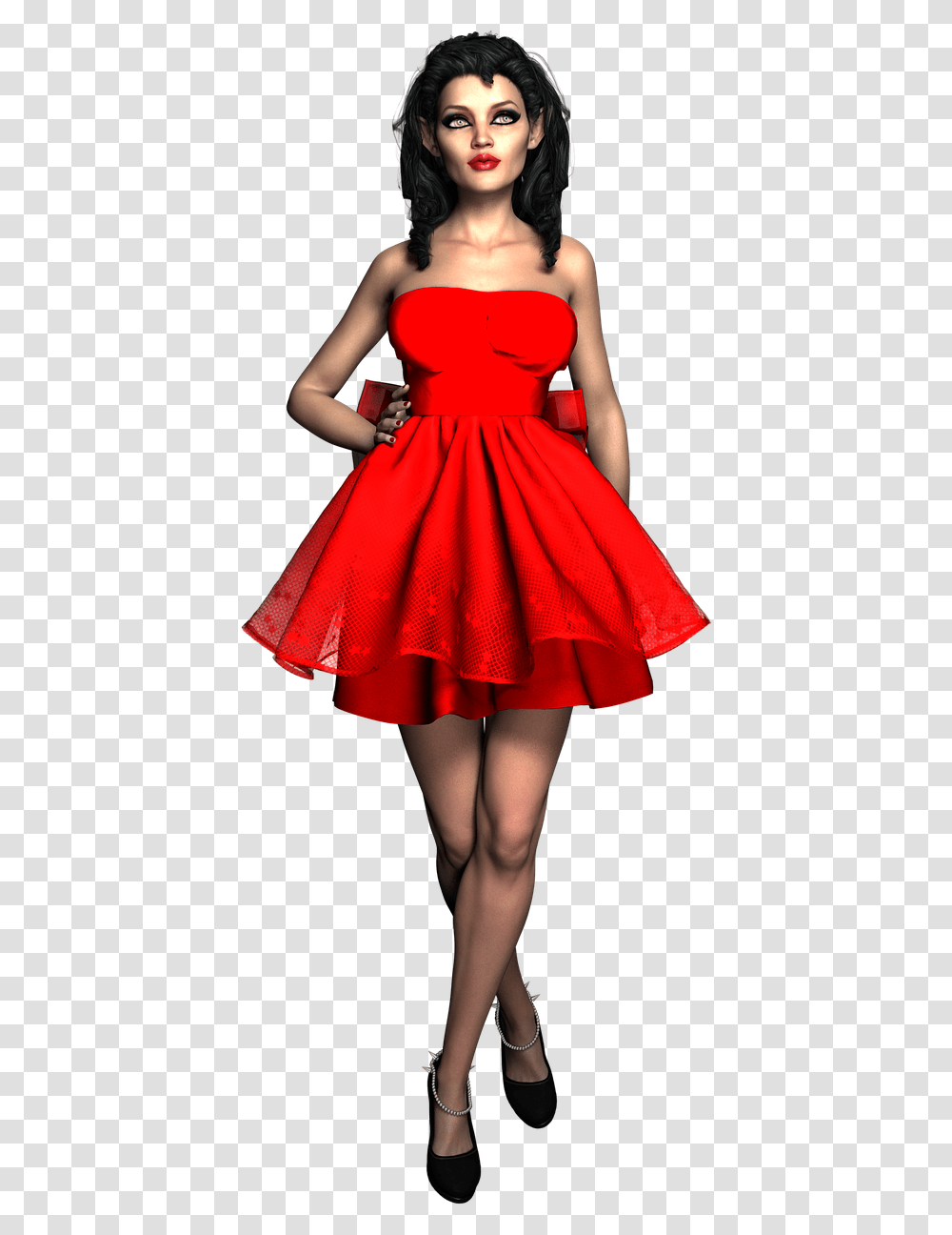 Woman Red Dress, Female, Person, Costume Transparent Png