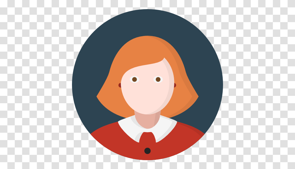 Woman Red Head People Avatar Person Women Icon Vector, Logo, Symbol, Trademark Transparent Png