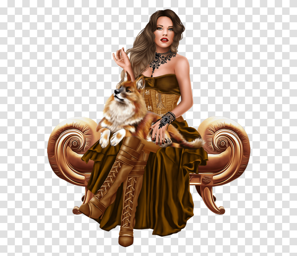 Woman Relaxing Clipart Tubes 3d, Person, Evening Dress, Robe Transparent Png