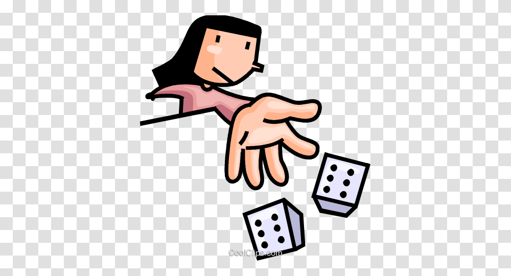 Woman Rolling The Dice Royalty Free Vector Clip Art Illustration, Domino, Game Transparent Png
