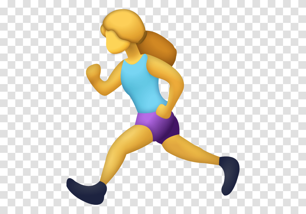 Woman Running Emoji, Person, Standing, Female Transparent Png