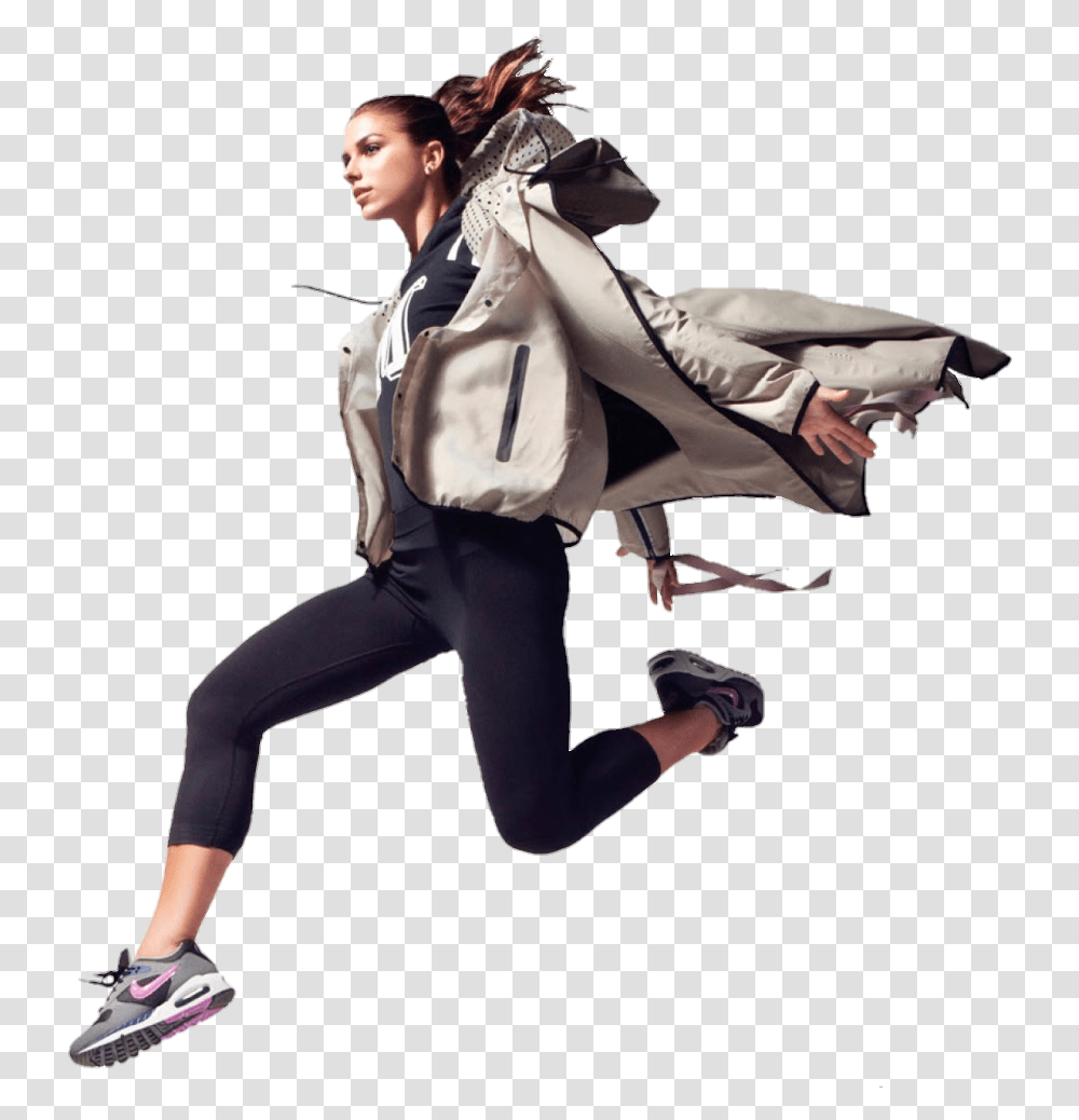Woman Running Nike Women Soccer Ads, Person, Dance Pose, Leisure Activities Transparent Png
