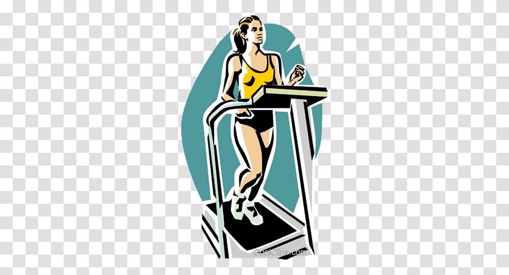 Woman Running On A Treadmill Royalty Free Vector Clip Art, Audience, Crowd, Speech, Poster Transparent Png