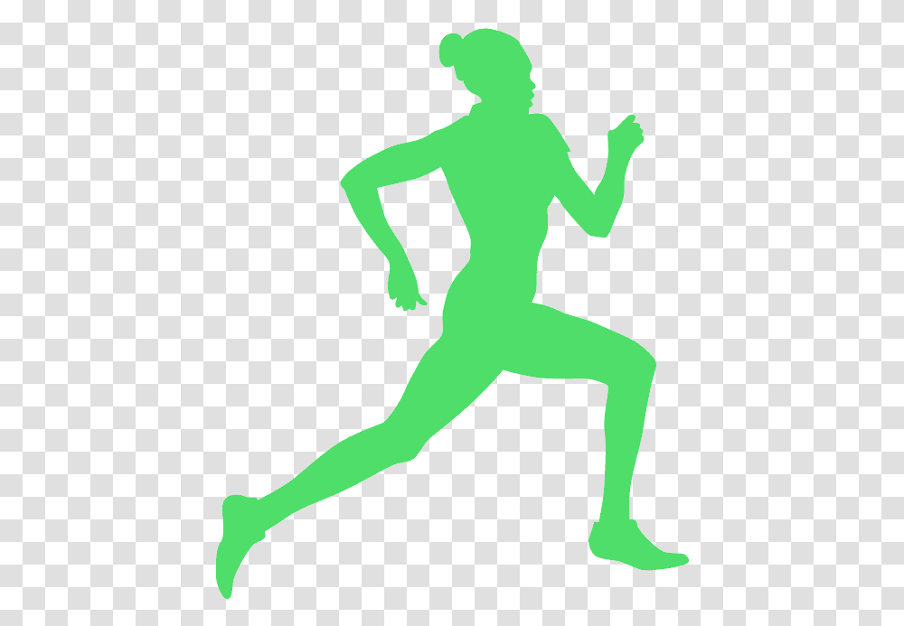 Woman Running Pink Silhouette, Person, Leisure Activities, Alien Transparent Png