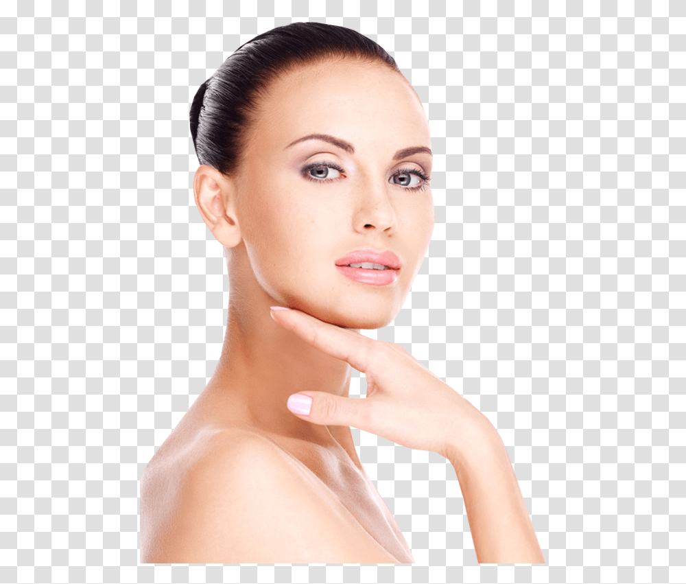 Woman's Face Clipart Botox Treatment Areas Face, Neck, Person, Human, Skin Transparent Png