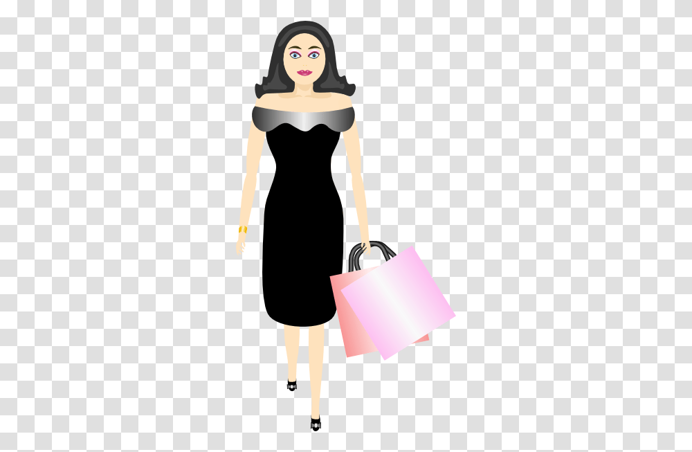 Woman Shopping Clip Art, Person, Human, Apparel Transparent Png