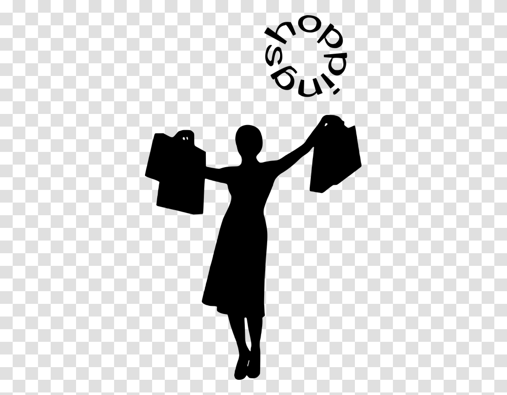 Woman Shopping Fashion Silhouette Brand Market, Gray, World Of Warcraft Transparent Png