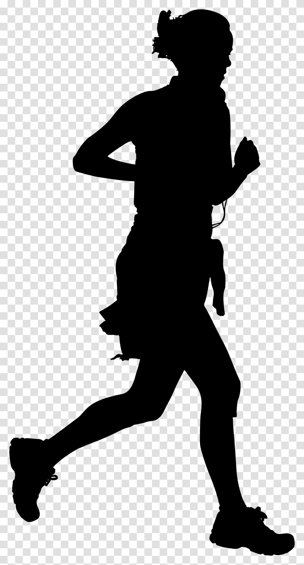 Woman Silhouette Big Image, Gray, World Of Warcraft Transparent Png