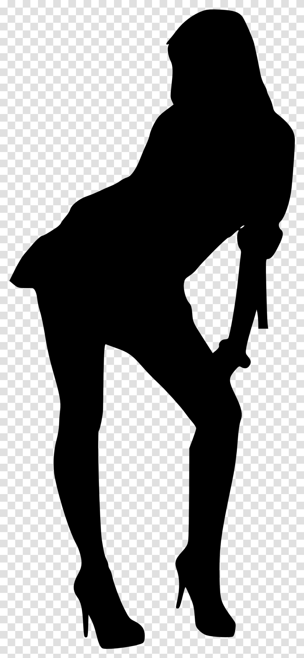 Woman Silhouette Cartoons Woman Silhouette, Gray, World Of Warcraft Transparent Png