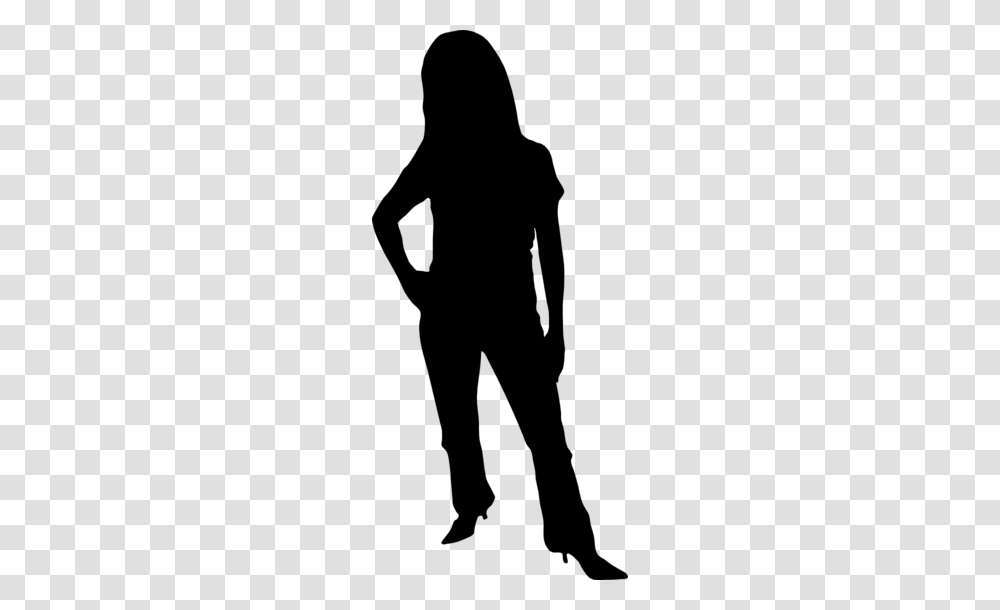 Woman Silhouette Clipart, Gray, World Of Warcraft Transparent Png