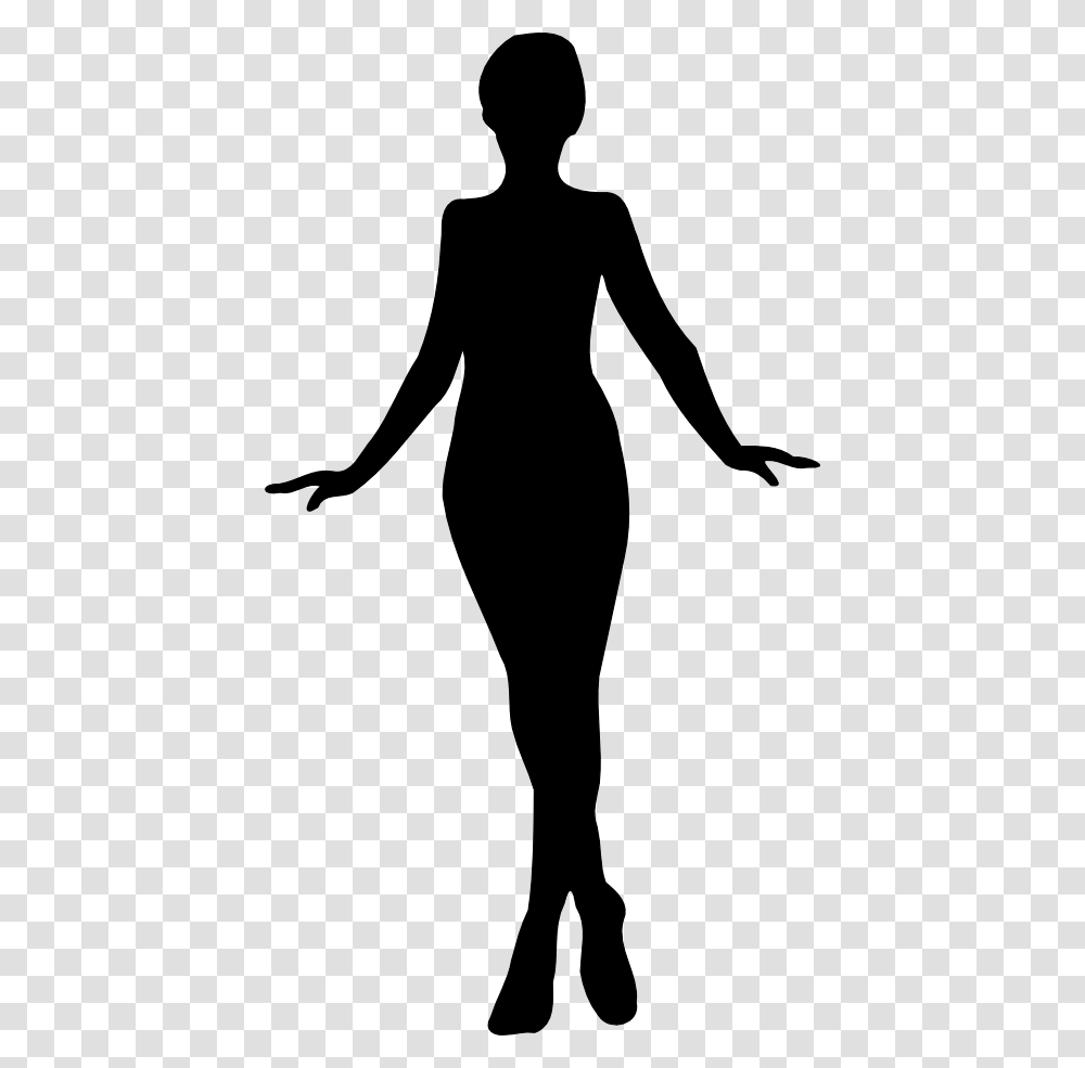 Woman Silhouette Clipart, Person, Pants, Stencil Transparent Png