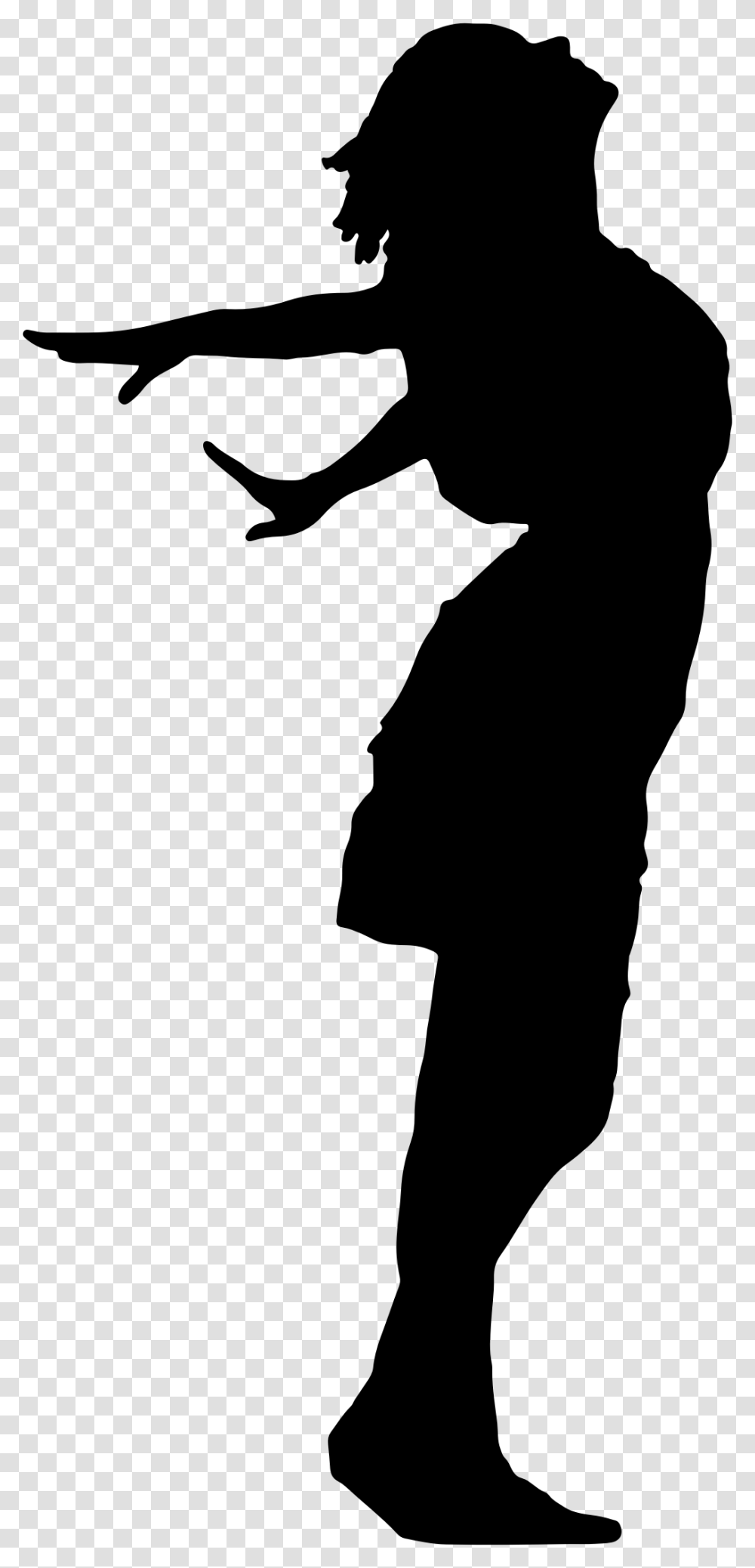 Woman Silhouette Female Clip Art Girl Open Arms Silhouette, Gray, World Of Warcraft Transparent Png