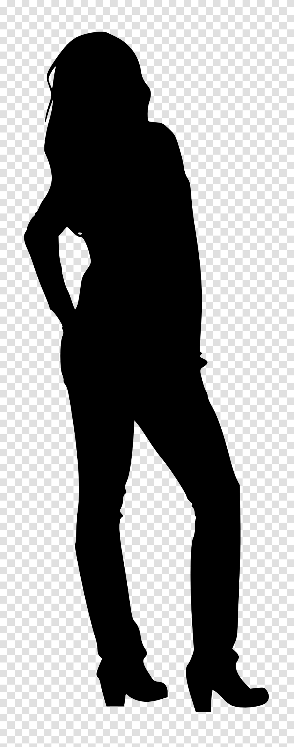 Woman Silhouette Image, Gray, World Of Warcraft Transparent Png