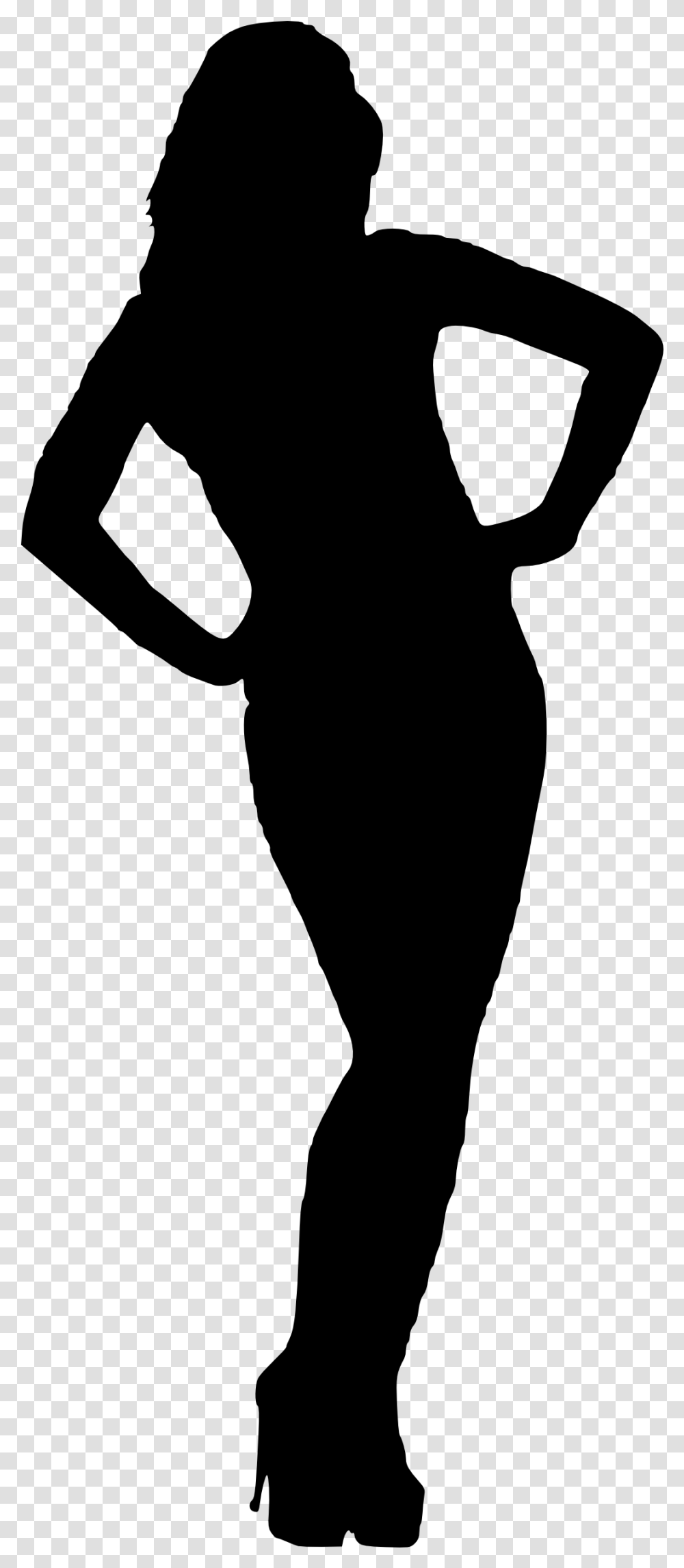Woman Silhouette Lady Silhouette, Gray, World Of Warcraft Transparent Png
