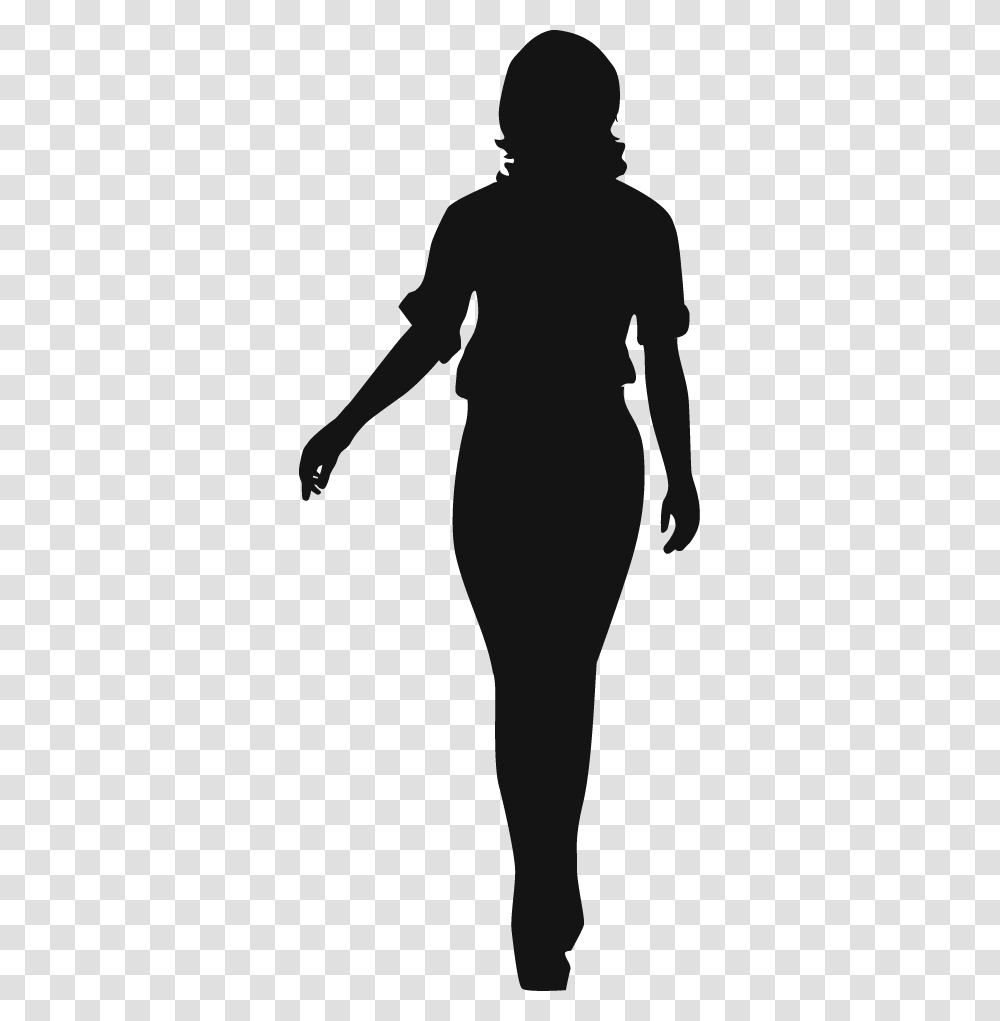 Woman Silhouette Silhouette Of A Thick Woman, Person, Stencil, Sleeve Transparent Png