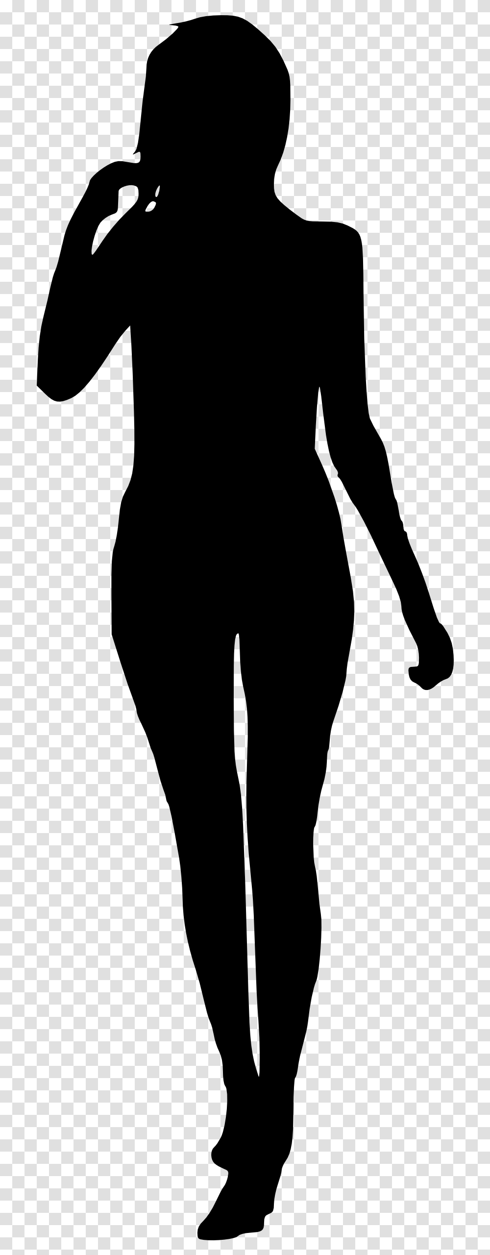Woman Silhouette Silhouette Of A Woman, Gray, World Of Warcraft Transparent Png