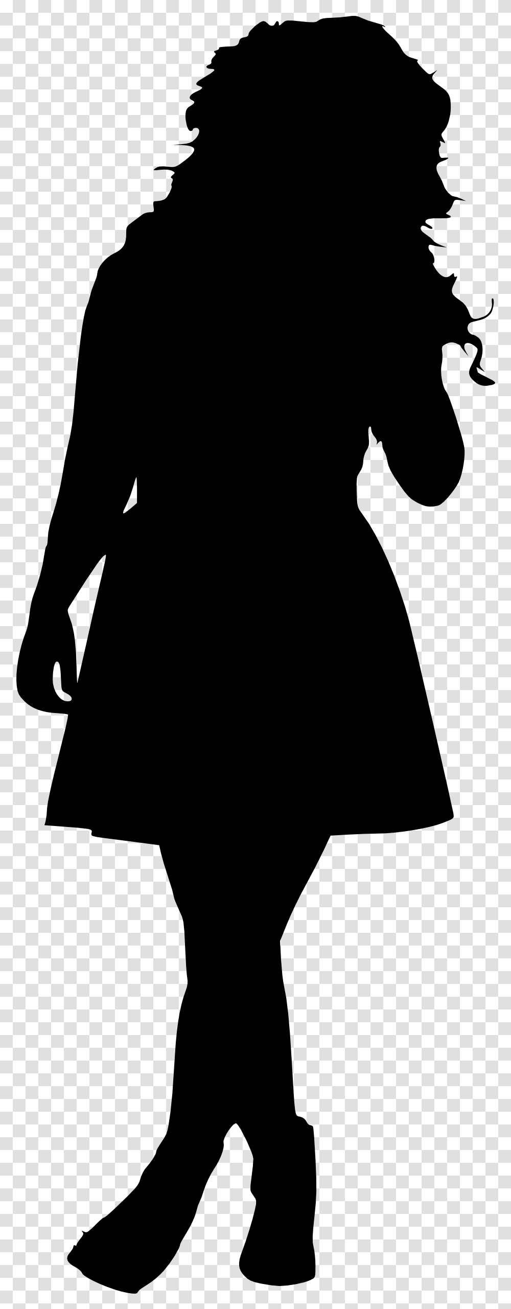 Woman Silhouette Silhouette Of Woman, Gray, World Of Warcraft Transparent Png