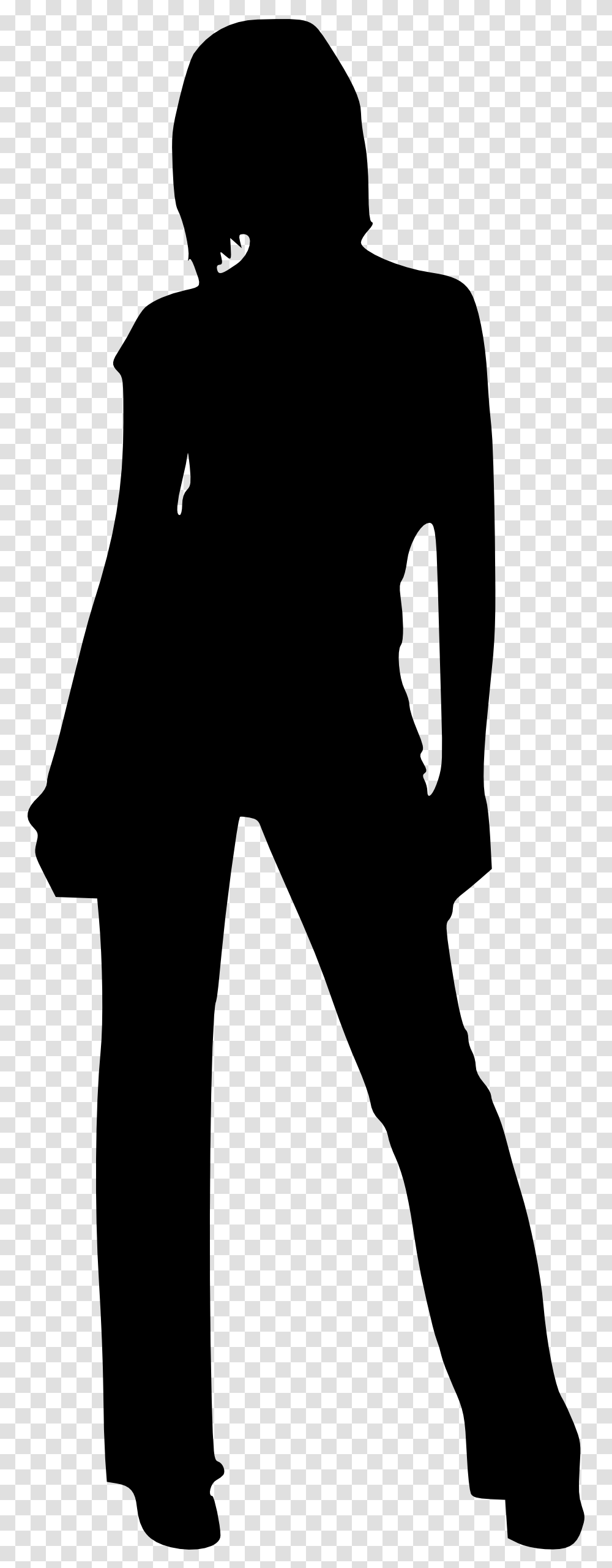 Woman Silhouettes Woman Silhouette No Background, Gray, World Of Warcraft Transparent Png