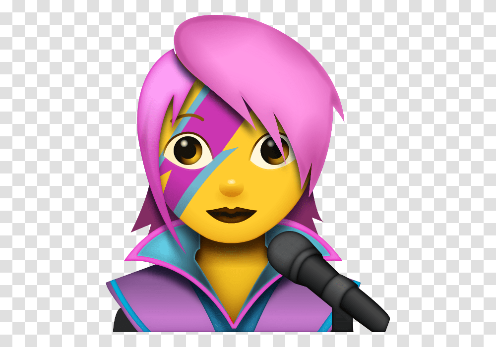 Woman Singer Emoji, Toy, Head Transparent Png