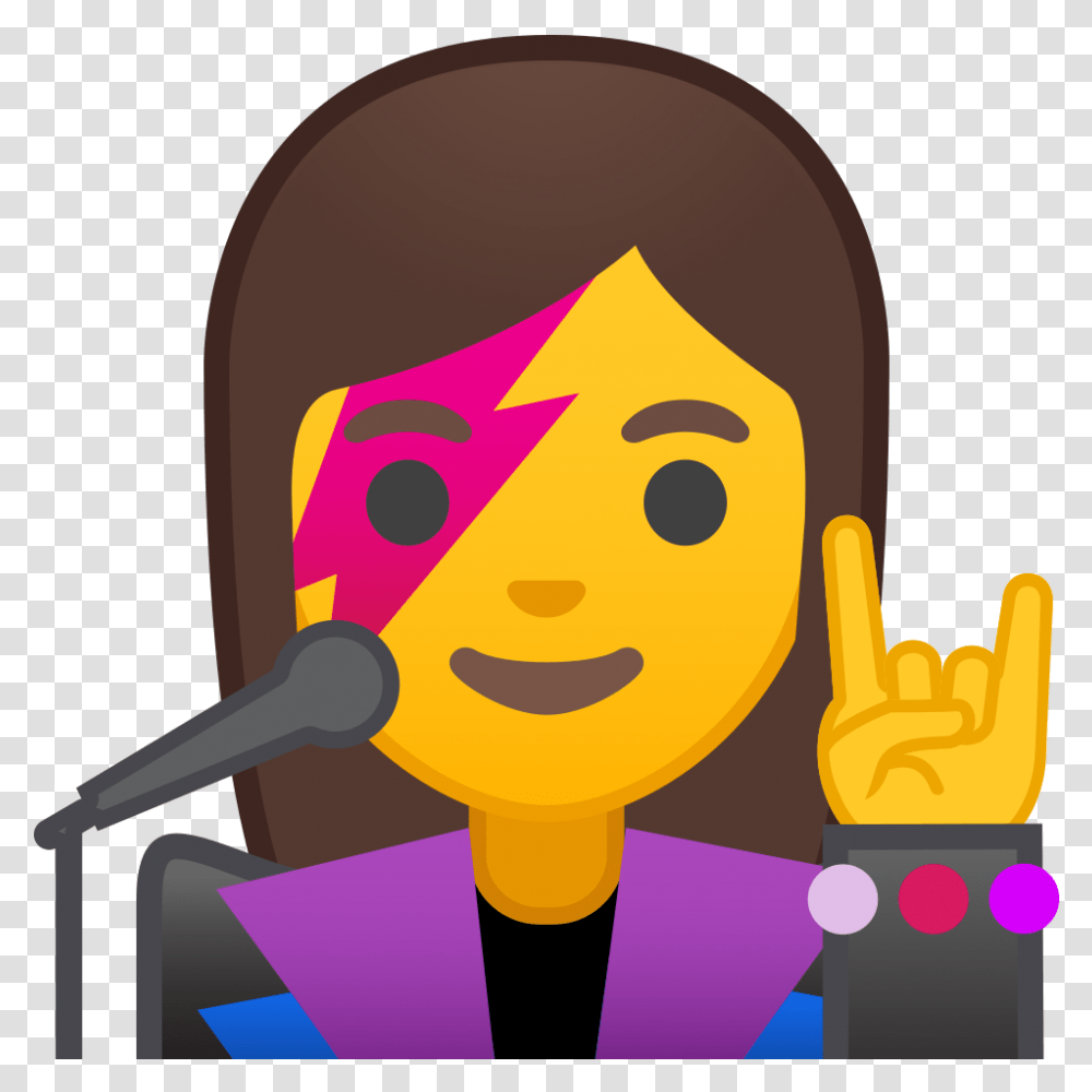 Woman Singer Icon Emoji Singer, Crowd, Head, Audience, Speech Transparent Png