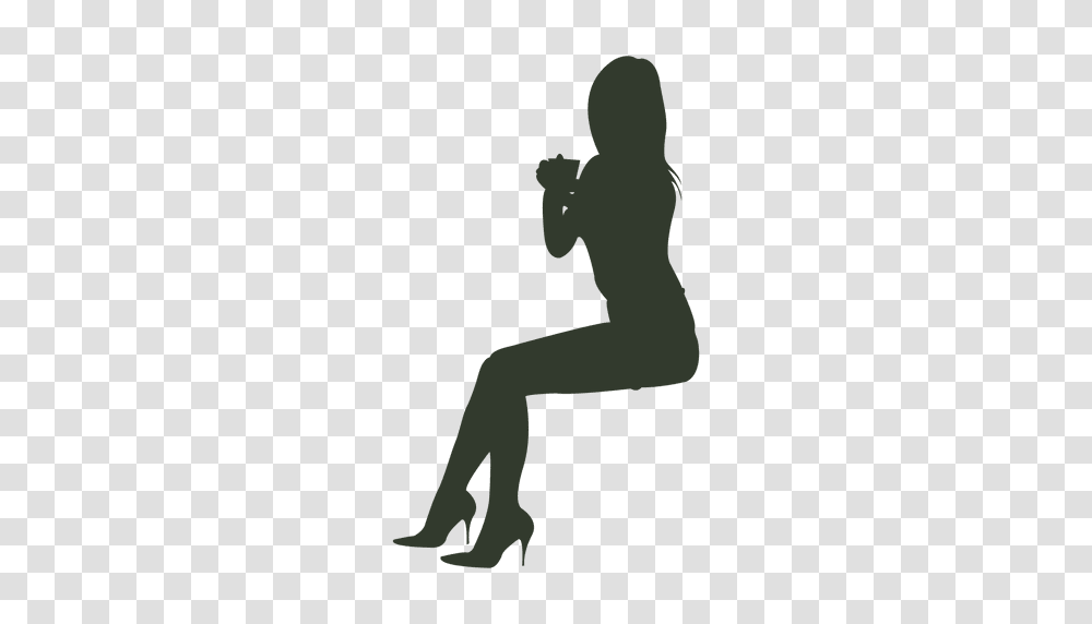 Woman Sitting Silhouette Preparing, Person, Leisure Activities, Photography Transparent Png