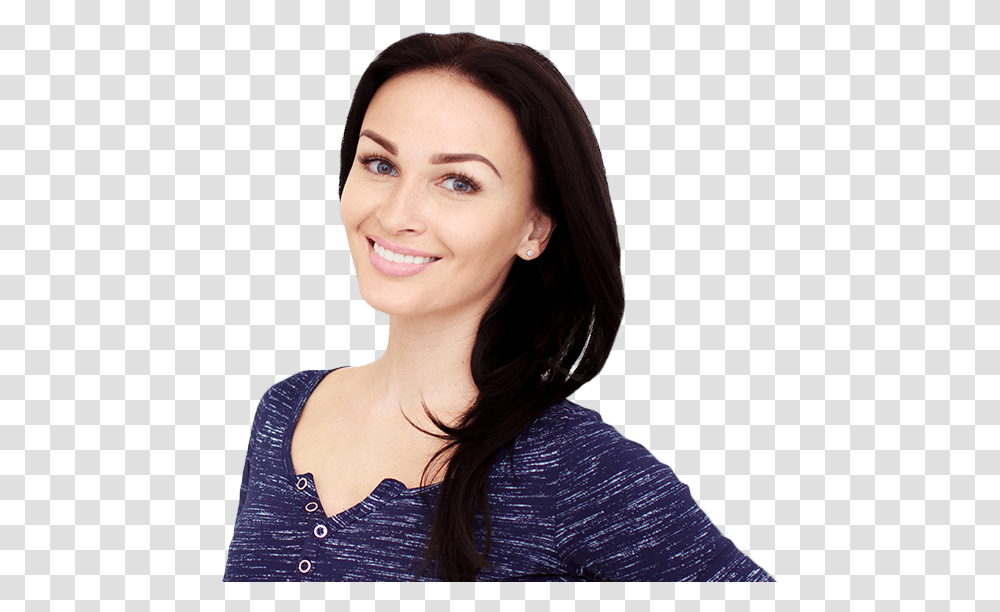 Woman Smiling Girl, Sleeve, Person, Face Transparent Png