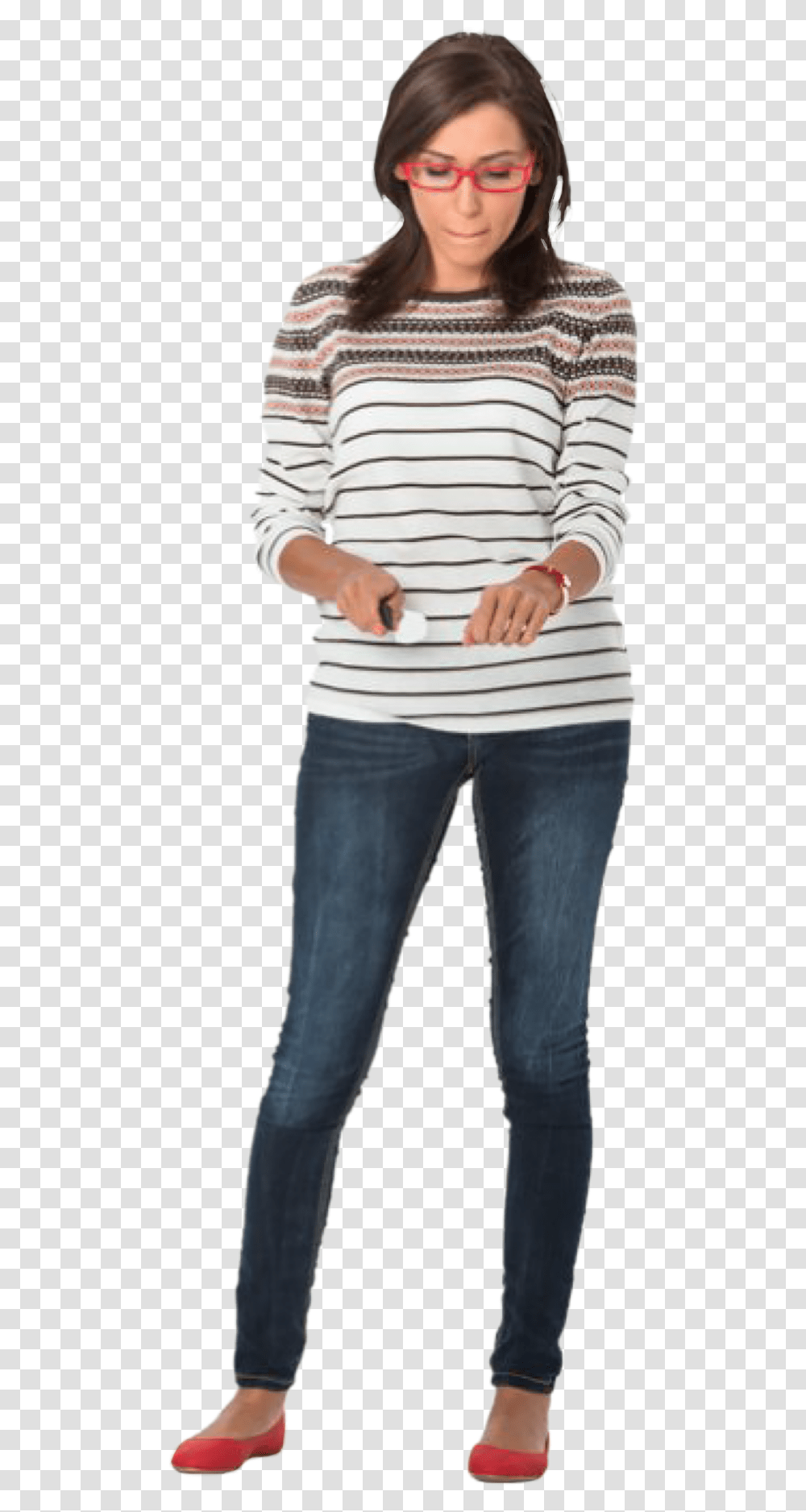 Woman Standing Cutting Woman Standing People Folk Woman Standing People, Pants, Person, Sleeve Transparent Png