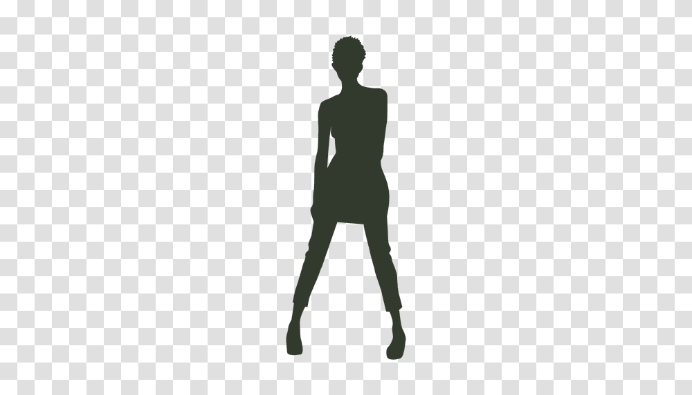 Woman Standing Pose Silhouette, Person, Human, Walking, Word Transparent Png