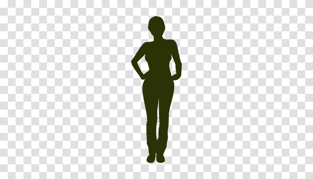 Woman Standing Silhouette, Person, Human, Sleeve Transparent Png