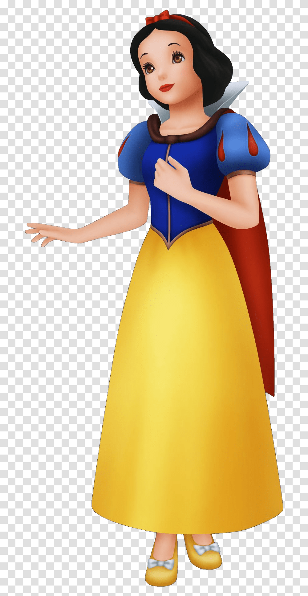 Woman Standing Snow White Kingdom Hearts, Dress, Female, Person Transparent Png