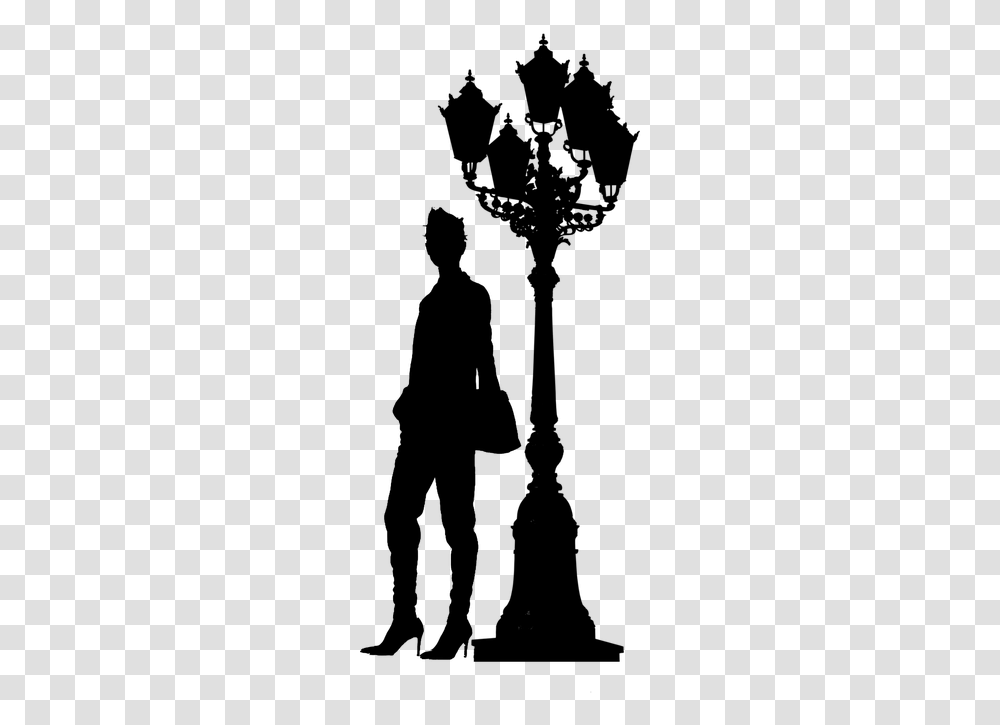 Woman Standing Street Confident Silhouette Silhouette, Gray, World Of Warcraft Transparent Png